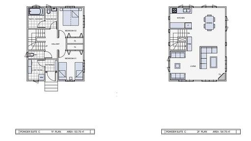 Chalet Powdersuites Floor plan