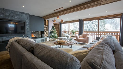 Chalet Saint Jean Woonkamer