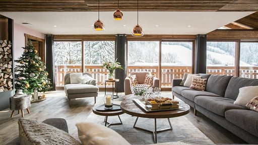 Chalet Saint Jean Woonkamer