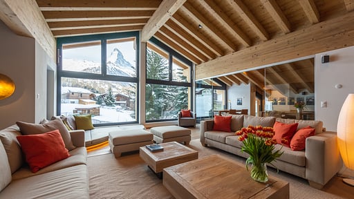 Chalet Tuftra Findelbach Wohnbereich