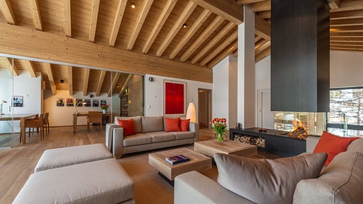 Chalet Tuftra Findelbach Wohnbereich