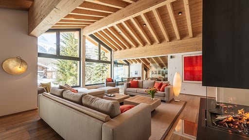 Chalet Tuftra Findelbach Wohnbereich