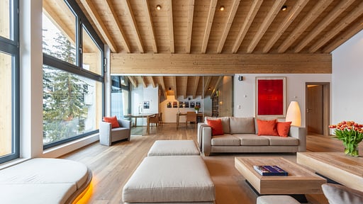 Chalet Tuftra Findelbach Wohnbereich