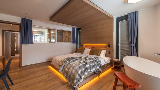 Chalet Tuftra Findelbach Schlafzimmer 2