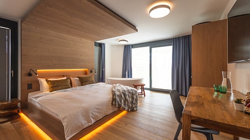Chalet Tuftra Findelbach Schlafzimmer 2
