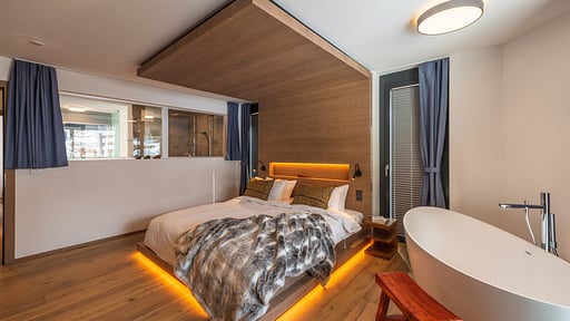 Chalet Tuftra Findelbach Schlafzimmer 2