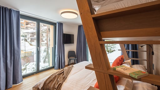 Chalet Tuftra Findelbach Schlafzimmer 1