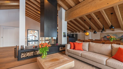 Chalet Tuftra Findelbach Wohnbereich