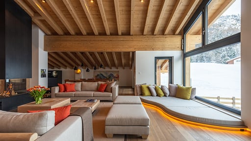Chalet Tuftra Findelbach Wohnbereich