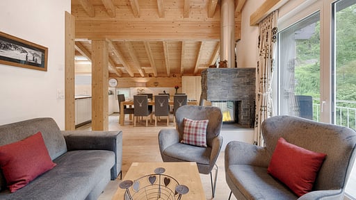 Chalet Tuftra Two Wohnbereich