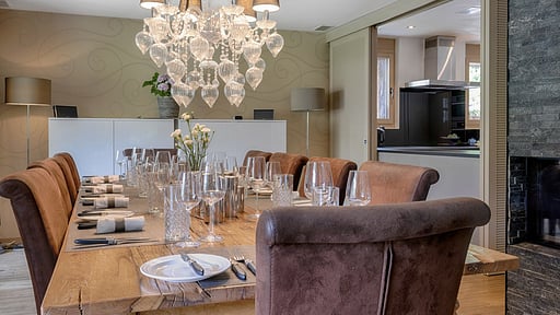 Chalet White Pearl Dining area