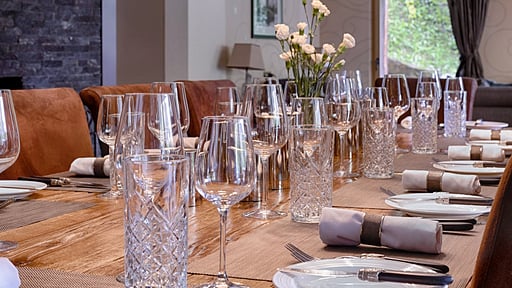 Chalet White Pearl Dining area