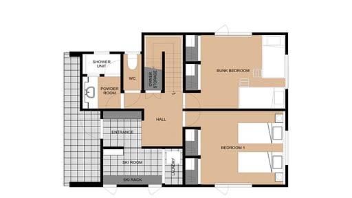 Chalet Wildwood Floor plan