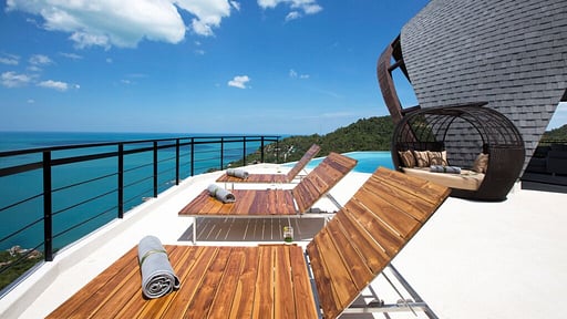 Chaweng Peak Villas Terraza/balcón