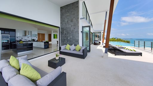 Chaweng Peak Villas Terraza/balcón