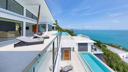 Chaweng Peak Villas Terraza/balcón