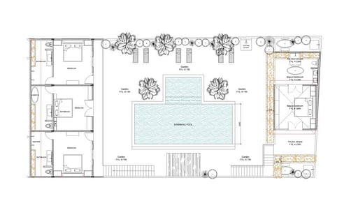 Chocolat Villas Floor plan 1