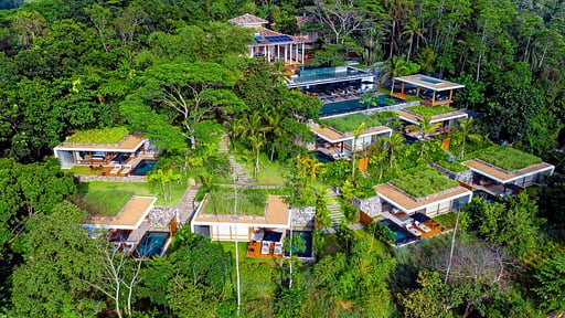 Contemporary Villa Foto drone
