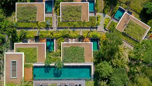 Contemporary Villa Foto drone