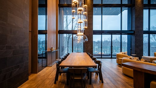 Corniche Hirafu Chalet Dining area