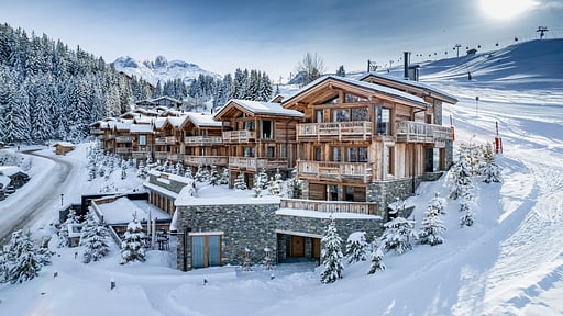 Courchevel Belvédère Grand Residence Four Drone pictures