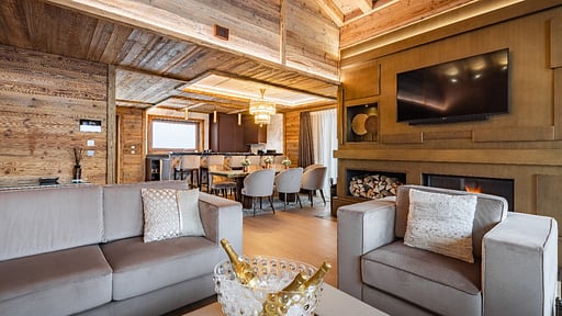 Courchevel Belvédère Grand Residence Four Living room