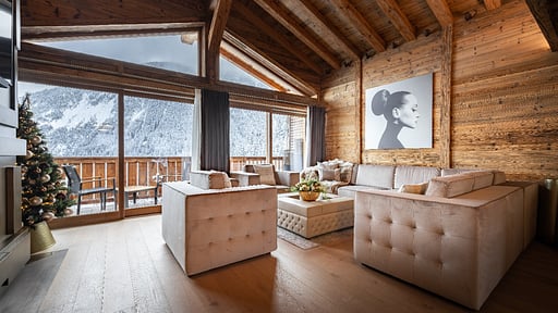 Courchevel Belvédère Prestige Residence Four Living room