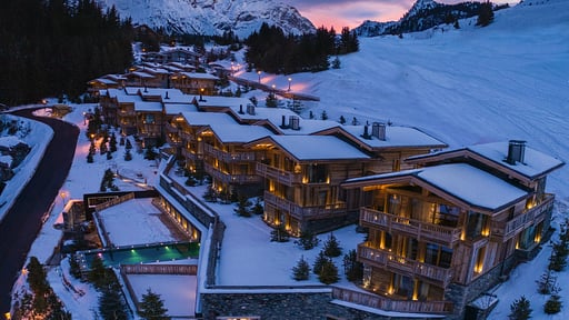 Courchevel Belvédère Prestige Residence Four Drone pictures