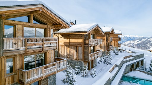 Courchevel Belvédère Prestige Residence Four Drone pictures