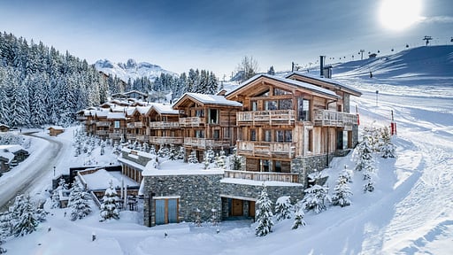 Courchevel Belvédère Prestige Residence Four Drone pictures
