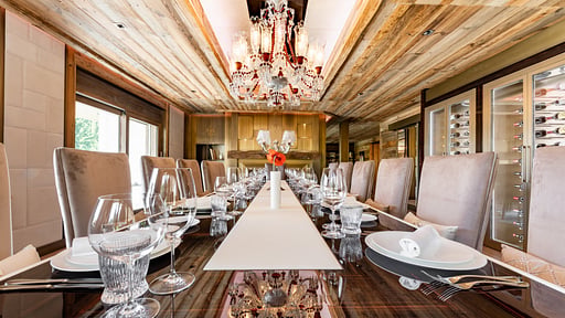 Crans Montana Chalet One Salle à manger