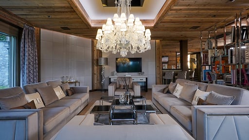Crans Montana Chalet One Salon