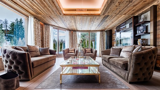 Crans Montana Chalet One Salon