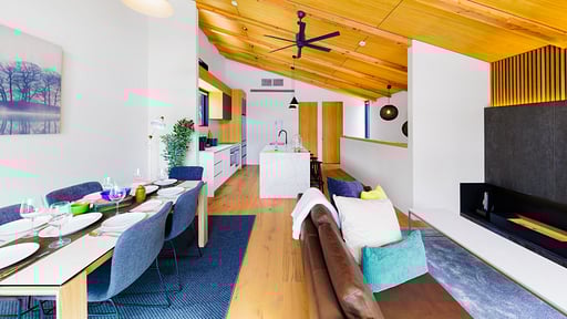 Credence Chalets Dining area