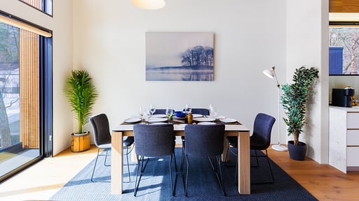 Credence Chalets Dining area