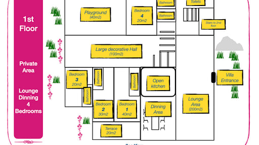 Crystal Blue Villa Floor plan