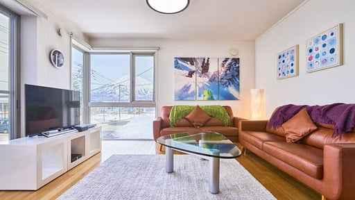 Deep Tracks One Bedroom Condo Living room