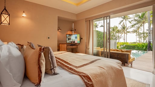 Devasom Beach Villa Schlafzimmer 1