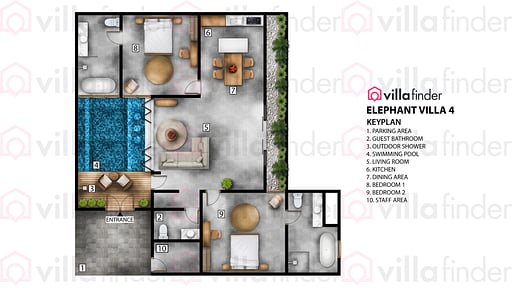 Elephant Villas Estate Floor plan