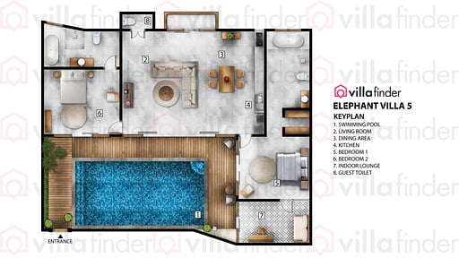 Elephant Villas Estate Floor plan