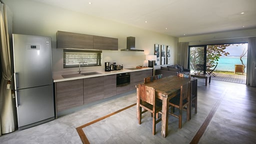 Eolia Beachfront Villa Kitchen