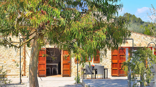 Finca Es Camp Pla Обеденная зона