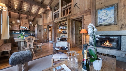 Chalet Face Nord Salon