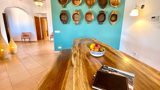 Finca Aderu Dining area