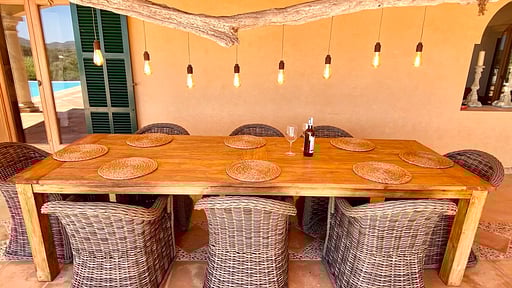 Finca Aderu Dining area