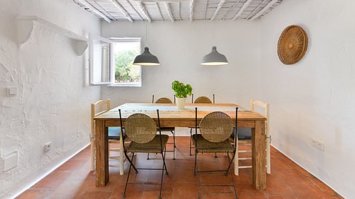 Finca Boho Dining area