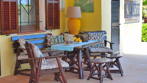 Finca Can Burguet Terrasse/Veranda