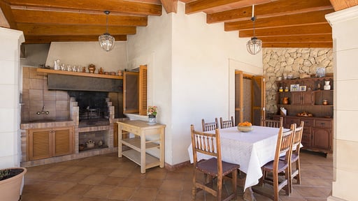 Finca Es Bosquet Dining area