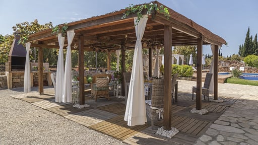 Finca Es Moya des Pins Терраса/веранда