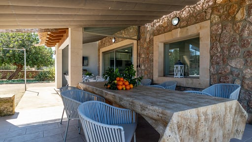 Finca Es Velora Terrasse/Veranda